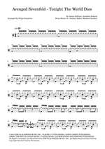 Tonight the World Dies - Avenged Sevenfold drum sheet music