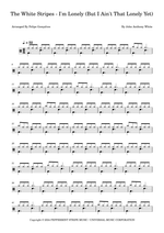 I'm Lonely (But I Ain't That Lonely Yet) - The White Stripes drum sheet music