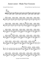 Shake Your Coconuts - Junior Senior drum sheet music