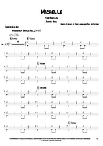 Michelle - The Beatles drum sheet music