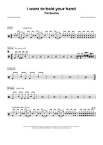 I Want to Hold Your Hand - The Beatles drum sheet music