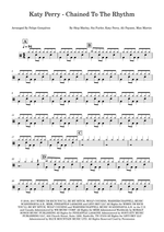 Chained to the Rhythm (feat. Skip Marley) - Katy Perry drum sheet music
