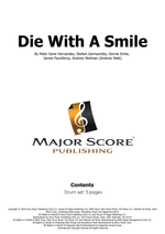 Die with a Smile - Lady Gaga and Bruno Mars drum sheet music