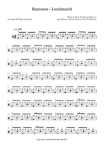 Loudmouth - Ramones drum sheet music