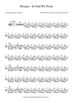 In God We Trust - Stryper drum sheet music