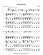 White Wedding - Billy Idol drum sheet music