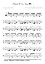 Save Me - Stacie Orrico drum sheet music