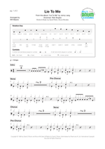 Lie to Me - Jonny Lang drum sheet music