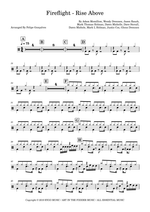 Rise Above - Fireflight drum sheet music