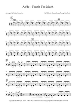 Touch Too Much - AC/DC drum sheet music