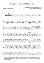 Tease Me Please Me - Scorpions drum sheet music
