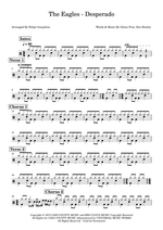 Desperado - Eagles drum sheet music