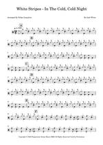 In the Cold, Cold Night - The White Stripes drum sheet music