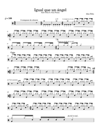 Igual Que un Angel - Kali Uchis and Peso Pluma drum sheet music