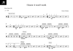 I Know It Won't Work - Gracie Abrams drum sheet music