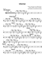 Informer - Snow drum sheet music