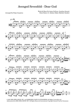 Dear God - Avenged Sevenfold drum sheet music