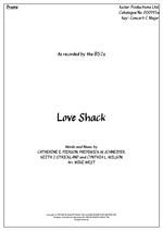 Love Shack - The B 52's drum sheet music