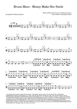 Money Make Her Smile - Bruno Mars drum sheet music