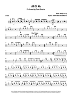 All of Me - Frank Sinatra drum sheet music