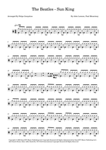 Sun King - The Beatles drum sheet music