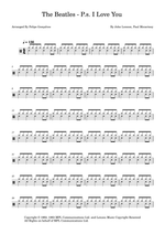 P.S. I Love You - The Beatles drum sheet music