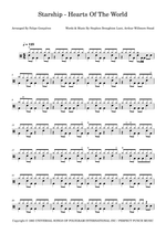 Hearts of the World - Starship drum sheet music