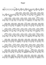 Sugar - Maroon 5 drum sheet music
