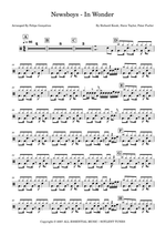 In Wonder - Newsboys drum sheet music