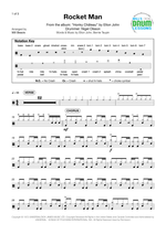 Rocket Man (I Think It's Gonna Be a Long Long Time) - Elton John drum sheet music