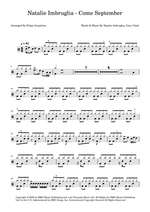 Come September - Natalie Imbruglia drum sheet music