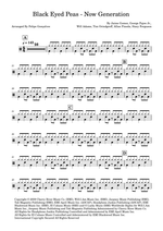 Now Generation - Black Eyed Peas drum sheet music