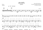 Abcdefu - Gayle drum sheet music