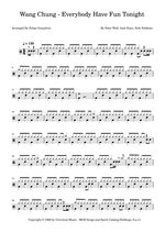 Everybody Have Fun Tonight - Wang Chung drum sheet music