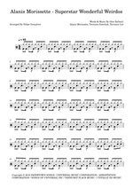 Superstar Wonderful Weirdos - Alanis Morissette drum sheet music