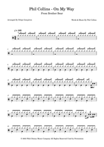 On My Way - Phil Collins drum sheet music