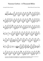 A Thousand Miles - Vanessa Carlton drum sheet music