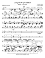 Carry on Wayward Son - Kansas drum sheet music