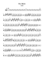 Nie Mehr - Cro drum sheet music