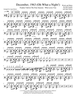 December, 1963 (Oh, What a Night) - Frankie Valli and the Four Seasons drum sheet music