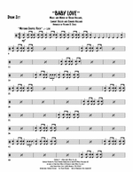 Baby Love - The Supremes drum sheet music