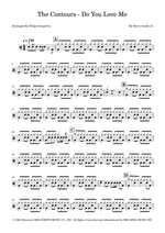 Do You Love Me - The Contours drum sheet music