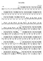 Invisible - Linkin Park drum sheet music