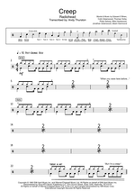 Creep - Radiohead drum sheet music
