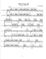Don't Copy Me - Byron Mutnick drum sheet music