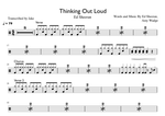 Thinking Out Loud - Ed Sheeran drum sheet music
