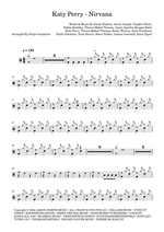 Nirvana - Katy Perry drum sheet music