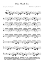 Thank You - Dido drum sheet music