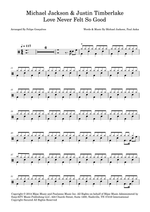 Love Never Felt so Good - Michael Jackson & Justin Timberlake drum sheet music