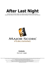 After Last Night - Silk Sonic drum sheet music